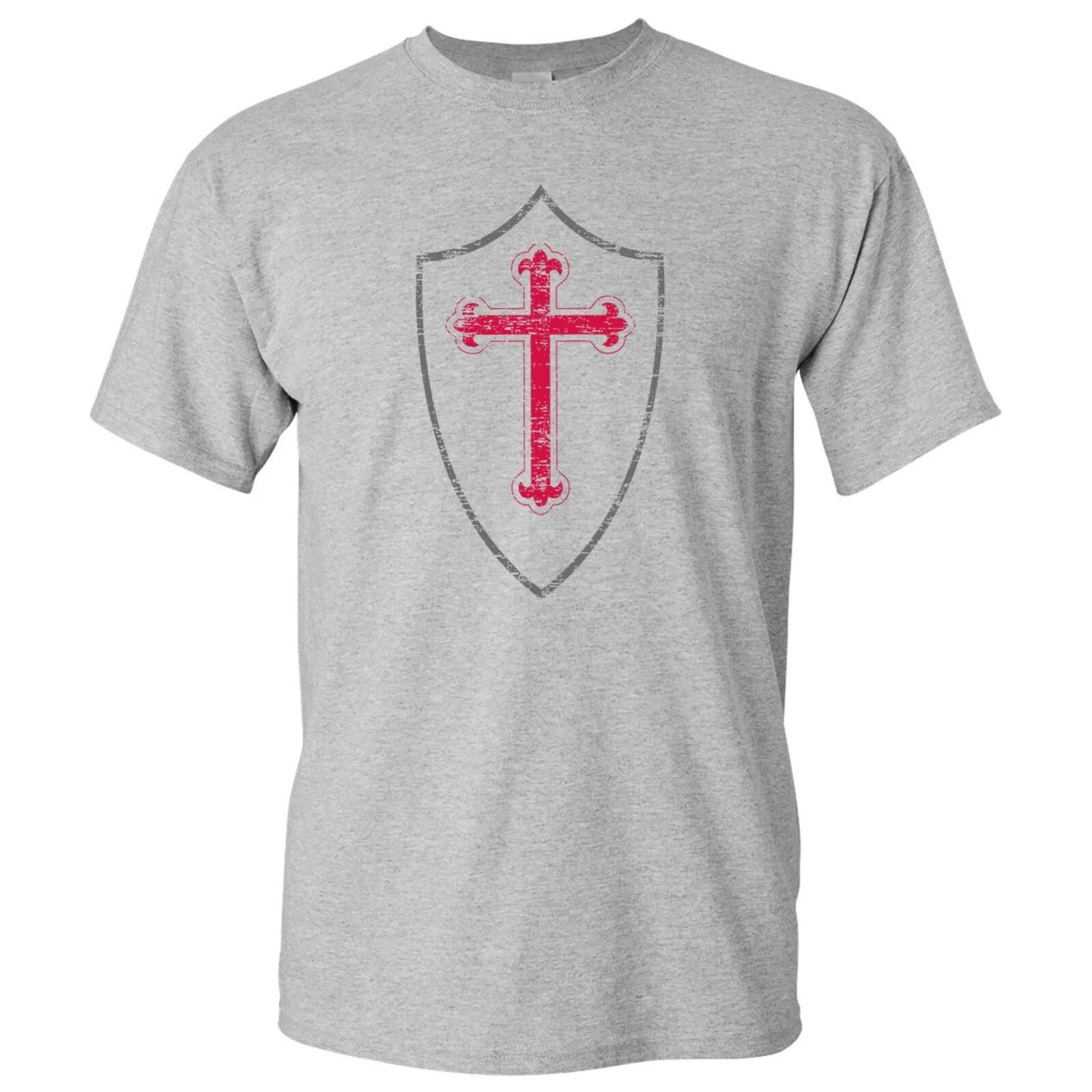 Knights Templar T-Shirt Basic Cotton L