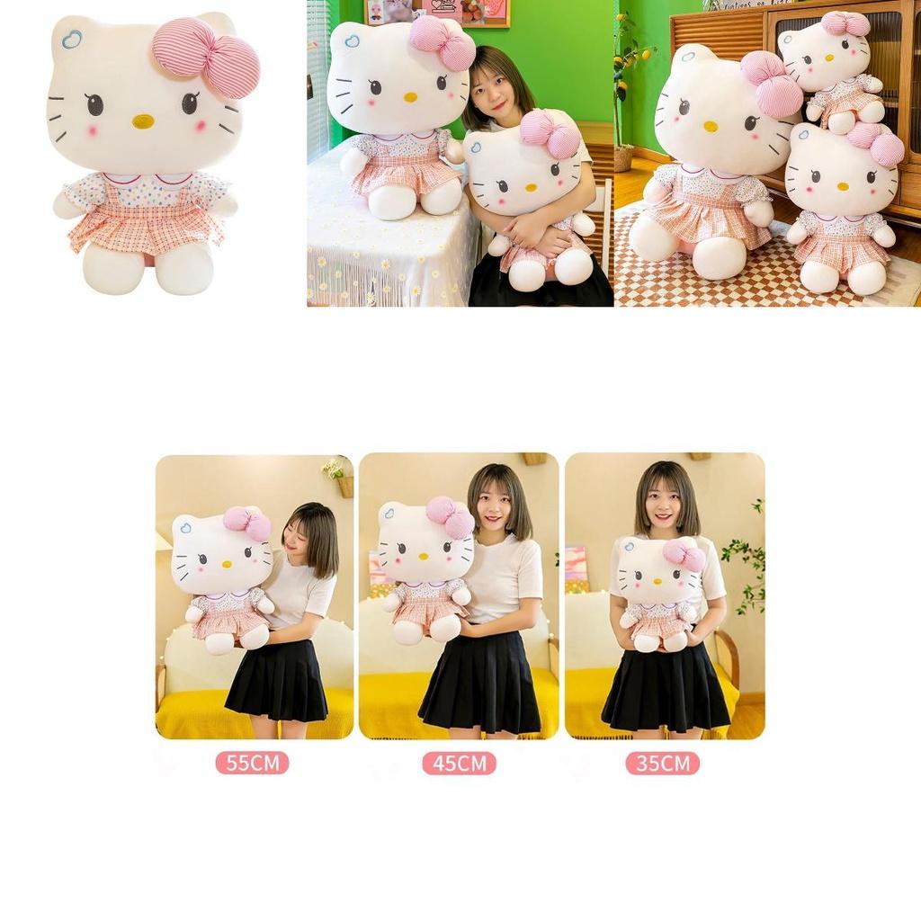 Hellokitty Plush Cat Doll Pink Student Kt Toy