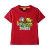 Plants Vs. Zombies Kids' Pure Cotton T-Shirt - Boys and Girls Summer Short Sleeve Loose Breathable Top