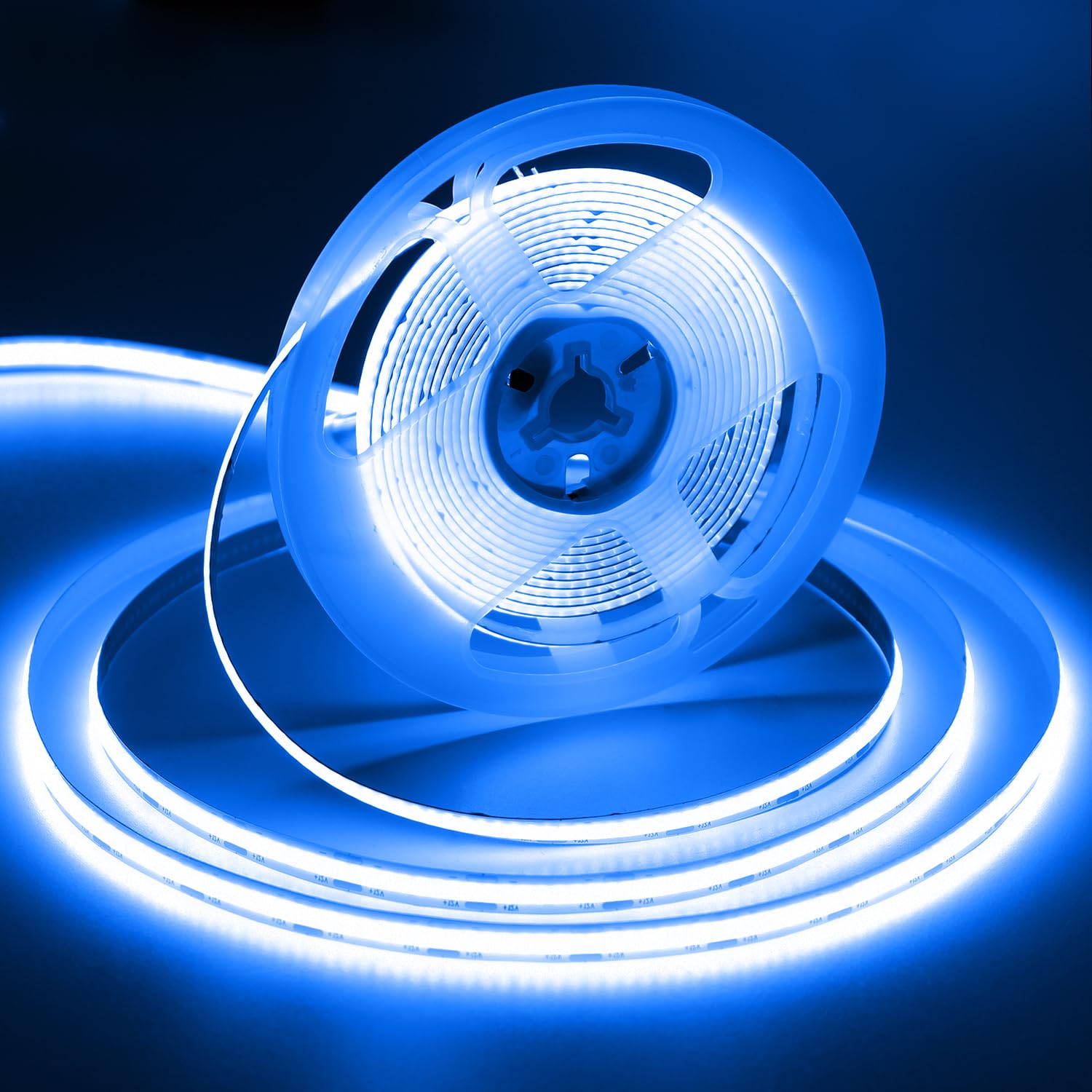 

iNextStation COB LED Strip High High 320 for and DIY Decor Light, 10m, 24V, Blue, Brightness, Density, CRI93+, LEDs/m, Flexible, Dimmable, Cuttable, синий