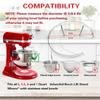 Pouring Shield for Kitchenaid 5.5 Quart, 6, 7, 8 Qt Stainless Steel Bowl-Lift Stand Mixer Accessories Splash GuardJAS
