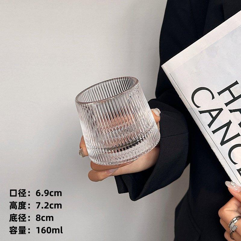 

Exquisite and Simple Vintage Ins Style Glass Cup Espresso Iced Americano Latte Affogato Cold Brew Drinkware for Coffee Lovers 101-200ml