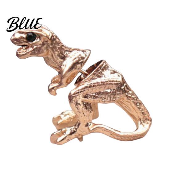 Non-fading Alloy Jewelry Piercing Earring 3D Tyrannosaurus Rex Design Stud
