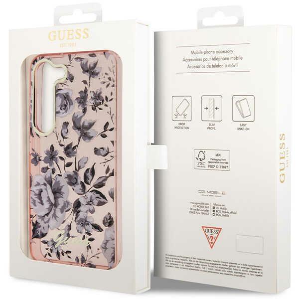 Etui do Samsung Galaxy S23 Plus Guess Kolekcja Kwiatowa Różowe