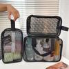 Multifunctional Cosmetic Storage Bag Portable Mesh Shower Caddy Tote Bags Large Capacity Toiletry Organizer for Gym Travel