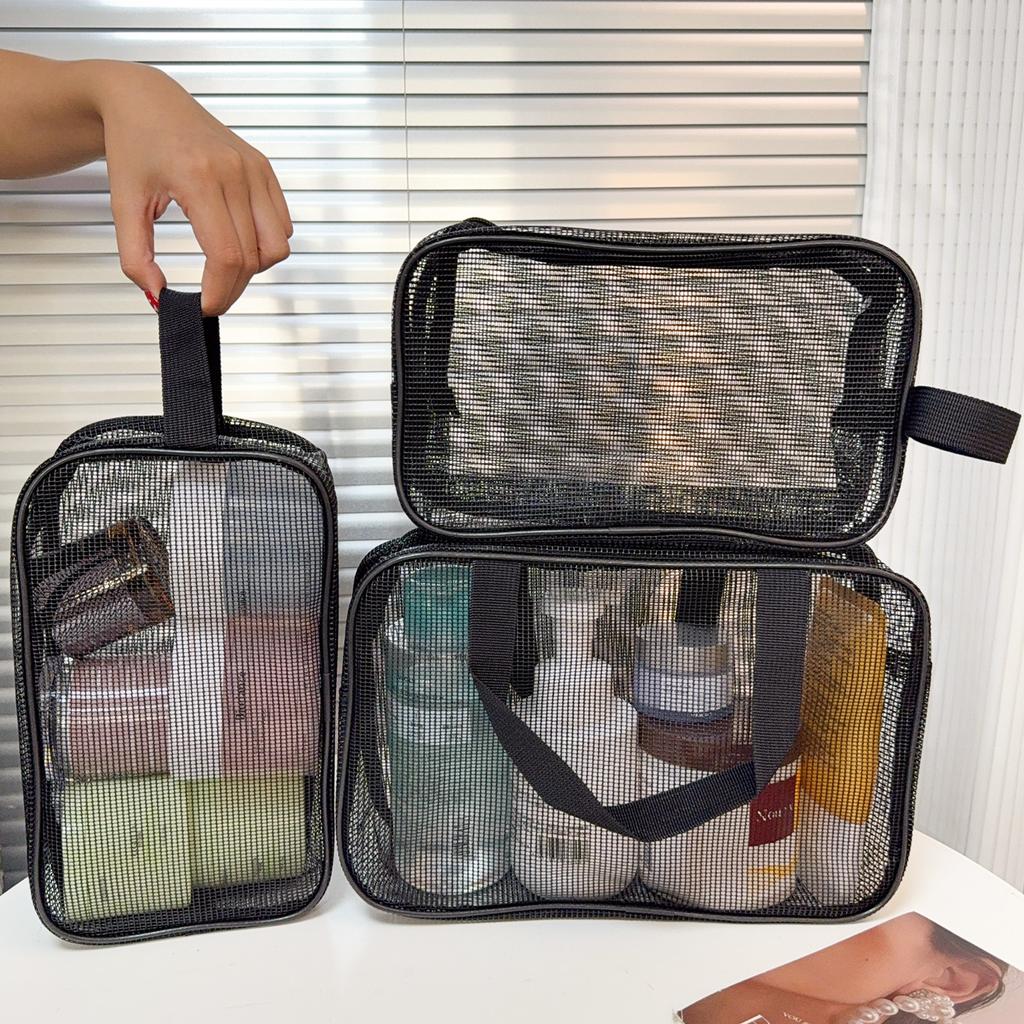 Multifunctional Cosmetic Storage Bag Portable Mesh Shower Caddy Tote Bags Large Capacity Toiletry Organizer for Gym Travel