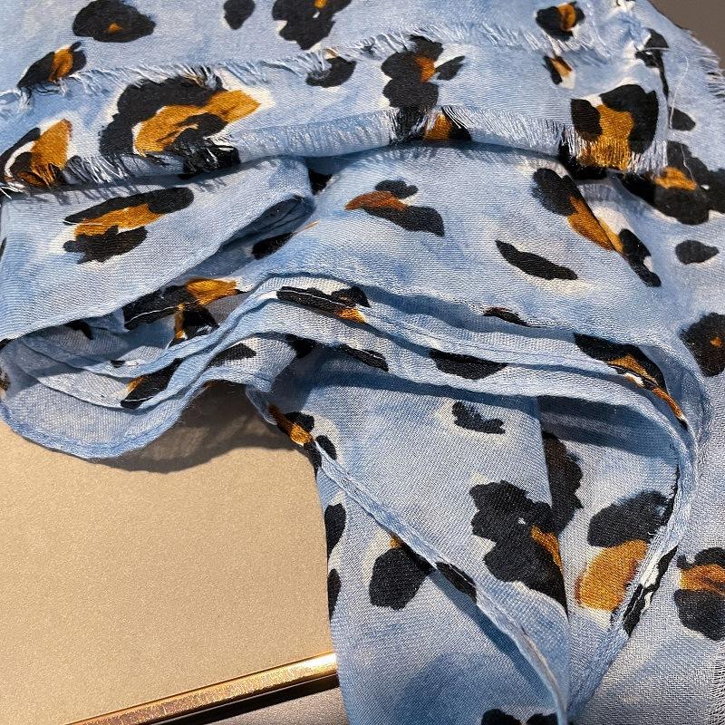Women Sexy Leopard Dot Fringe Viscose Shawls Scarf Lady High Quality Thin Wrap Beach Stole Bufandas Muslim Hijab 180*90Cm