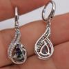 Fashion Women Shiny Water Drop Leaverback Earrings Gift