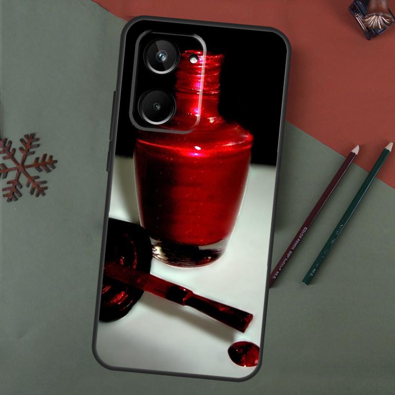 Nail Polish Bottles Collection Case For Realme C75 C65 C67 C71 C63 C61 C55 C51 C53 C35 11 12 13 14 15 Pro Plus GT6 GT7 Pro