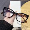 New cat eye anti-blue flat mirror plain street shot Internet celebrity fashion glasses retro flat glasses ultra light