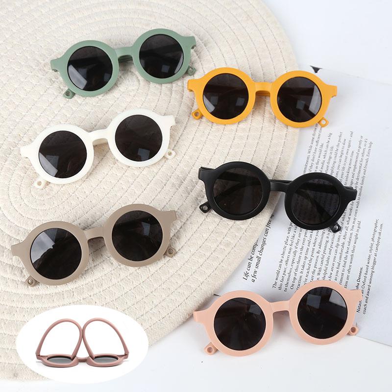 Uv400 Protection And Sun Protection Children'S Cubs Toddlers Babies Soft Silicone Polarized Morandi Color Sunglasses