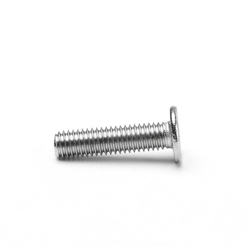 CM Nickel Plated Large Pan Head Phillips Screw, Flat Head Bolt, Thin Flat Head Machine Screw M2/M2.5/M3/M4 M2*2 - Head 4mm (100 pcs)