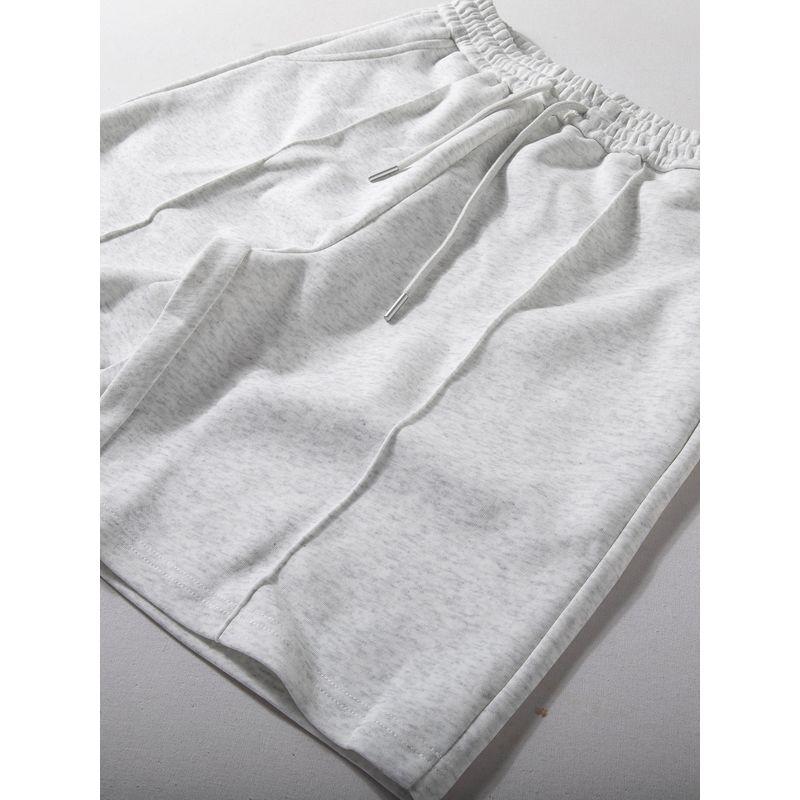 Men's Sports Shorts, New Summer Style, Elastic, Breathable, Casual Mid-Length Pants, Loose Straight-Leg Versatile Five-Point Sweatpants