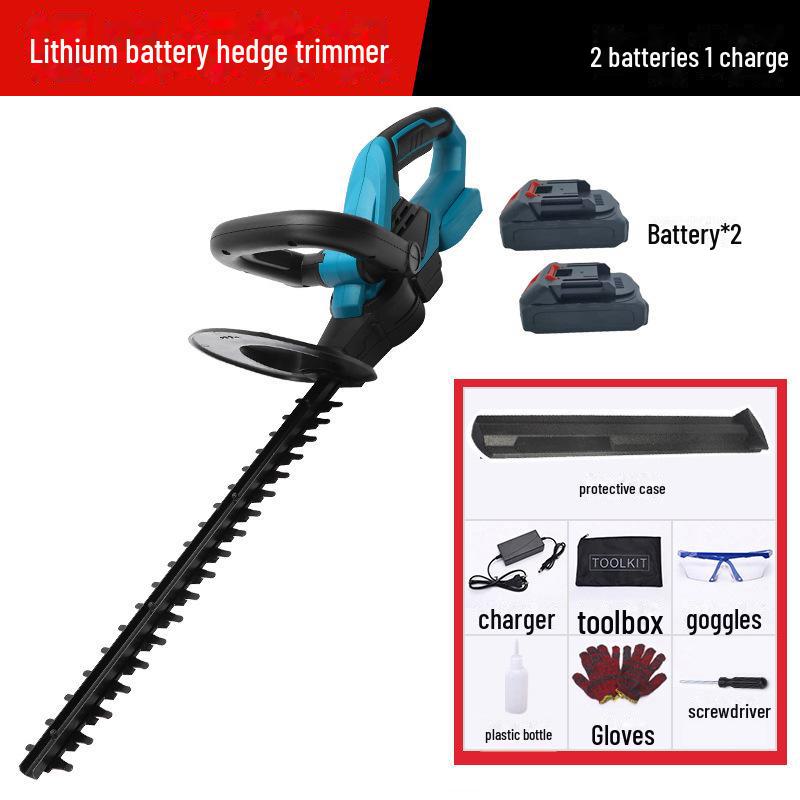 Rechargeable Electric Pruning Machine with Lithium Battery for Hedge Trimming and Lawn Mowing, Compatible with Makita Battery