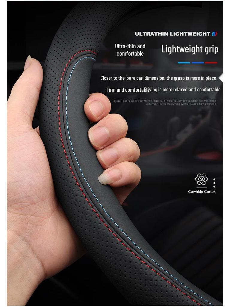 Pokrowiec na kierownicę z prawdziwej skóry dla MG5, MG6, MG7, MG4MG, Navigator HS, Ruixing 3SW, Ruiteng ZS