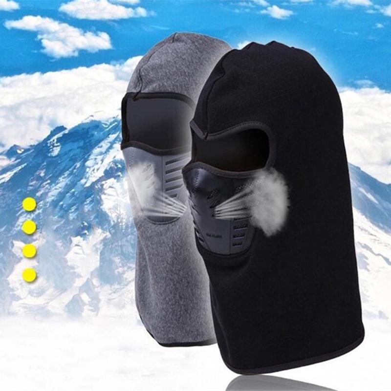 Cyclisme hiver polaire chaud couverture complète Anti-poussière coupe-vent masque de Ski Snowboard capuche Anti-poussière