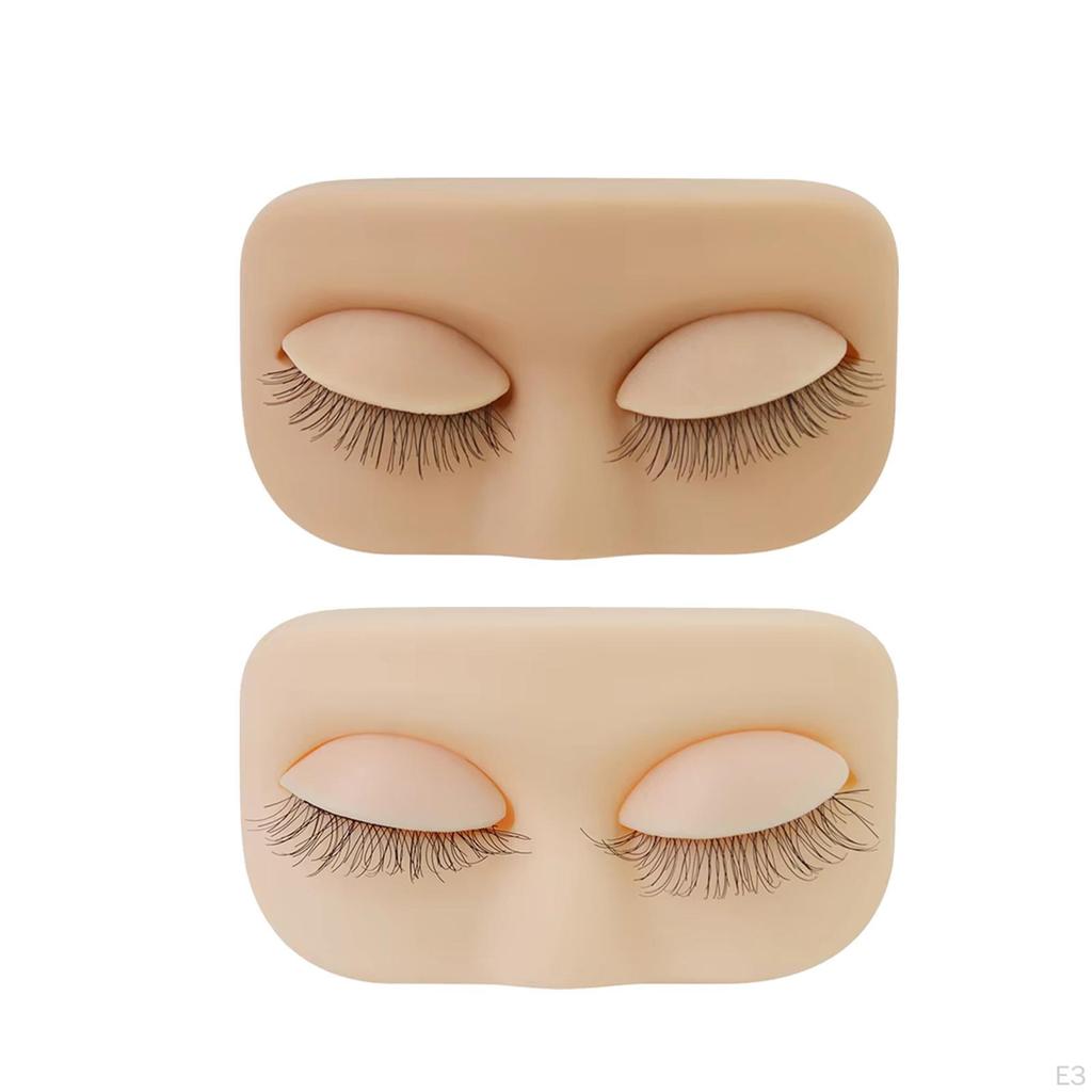 Wimpern Übungskopf Wimpernverlängerungszubehör Leichtgewichtiger Trainings-Make-up Mehrzweck für