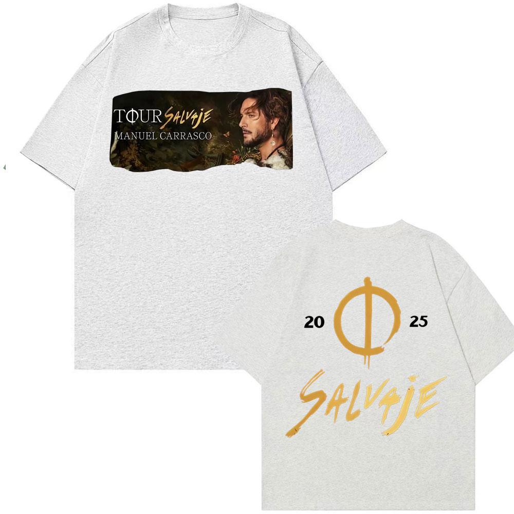 

Unisexuel Carrasco Salvaje Album 2026 Graphic Tshirts Unisex Women Fashion Gothic Vintage T Shirt Cotton 100 Casual Oversized Tshirt S