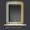 Shengbeibei Square LED Bathroom Mirror with Metal Frame