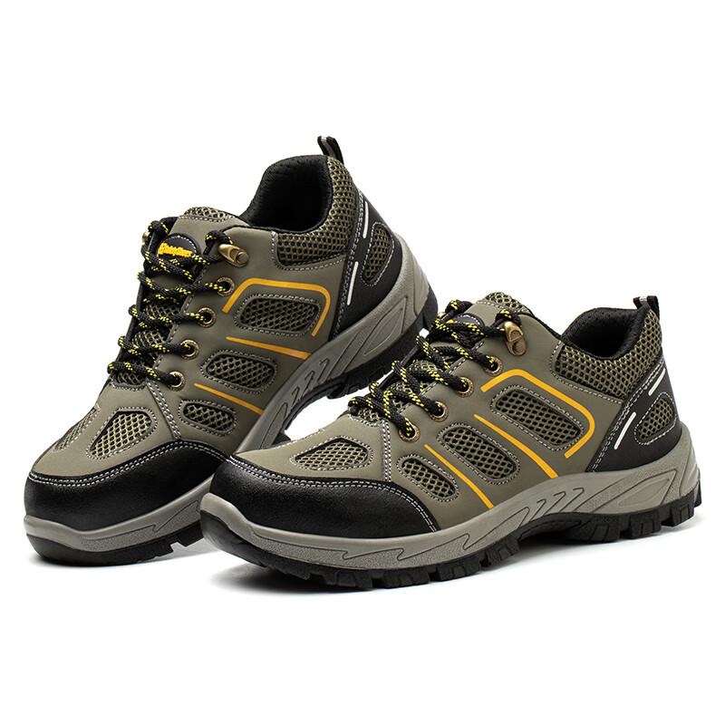 Laoguanjia Men s Steel-Toe Puncture-Resistant Hiking Safety Shoes 42