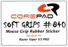 Corepad Soft Grips for Razer Viper V3 PRO, 1 Set, Soft Polymer Rubber (White)