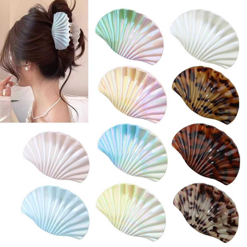 Scallop Hair Clip Holiday Style Hair Clip Hair Accessories Summer Ocean Large Hair Clip Hair Accessories Shark Clip