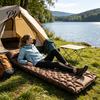 Inflatable Air Mattress Camping Sleeping Mat with Pillow & Built-in Pump, Ultralight Single Lightweight Backpacking Person Mattress, for Outdoor