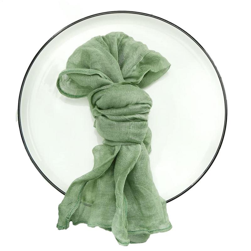 1PC 20x20Inch Boho Napkins Handmade Cloth Napkins with Wrinkled Gauze Table Napkins for Dinner Wedding Birthday Party Home Decor