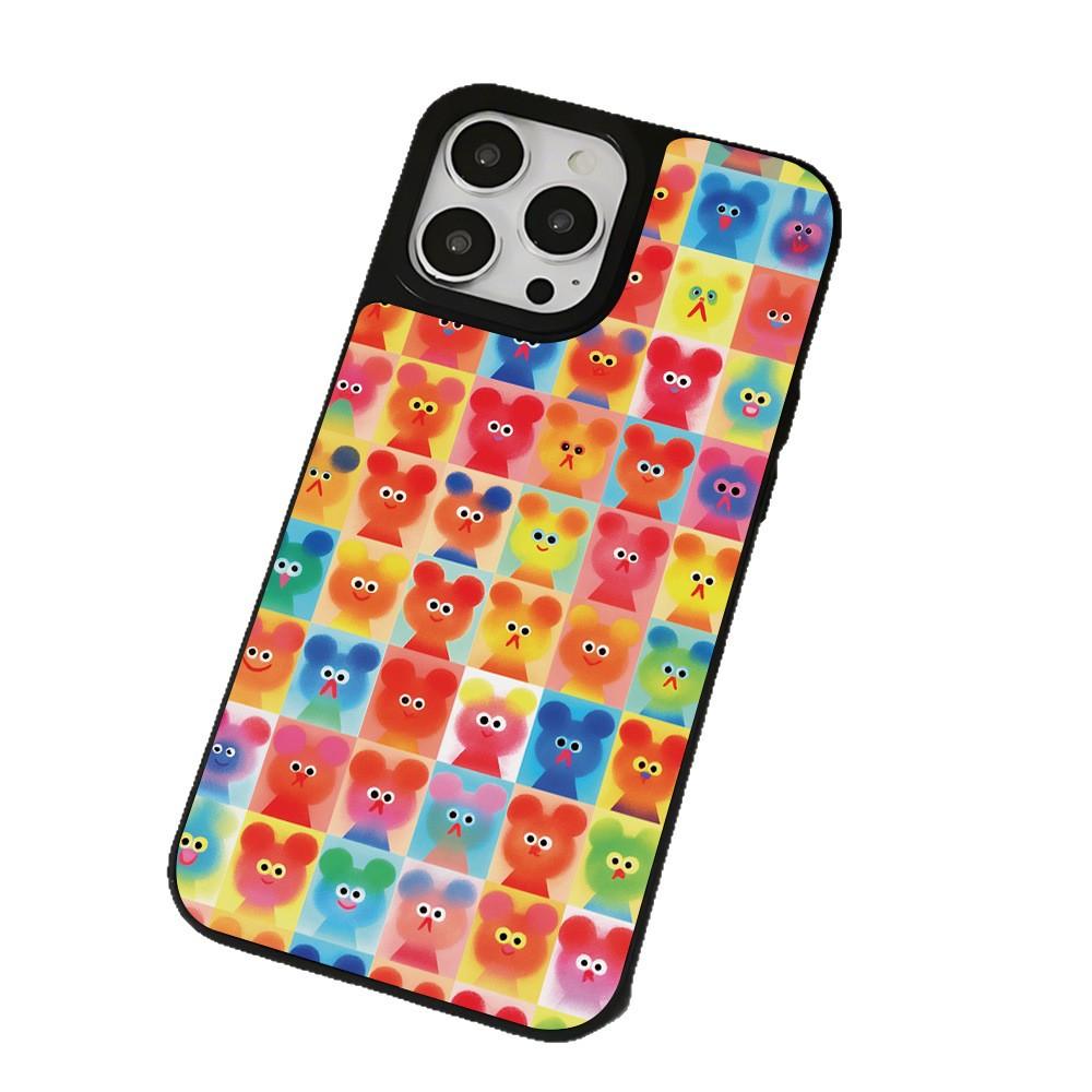 Full screen soft cute bear is suitable for Apple 17ProMax mobile phone case 15/14 all-inclusive 13 anti-drop 16 advanced sense