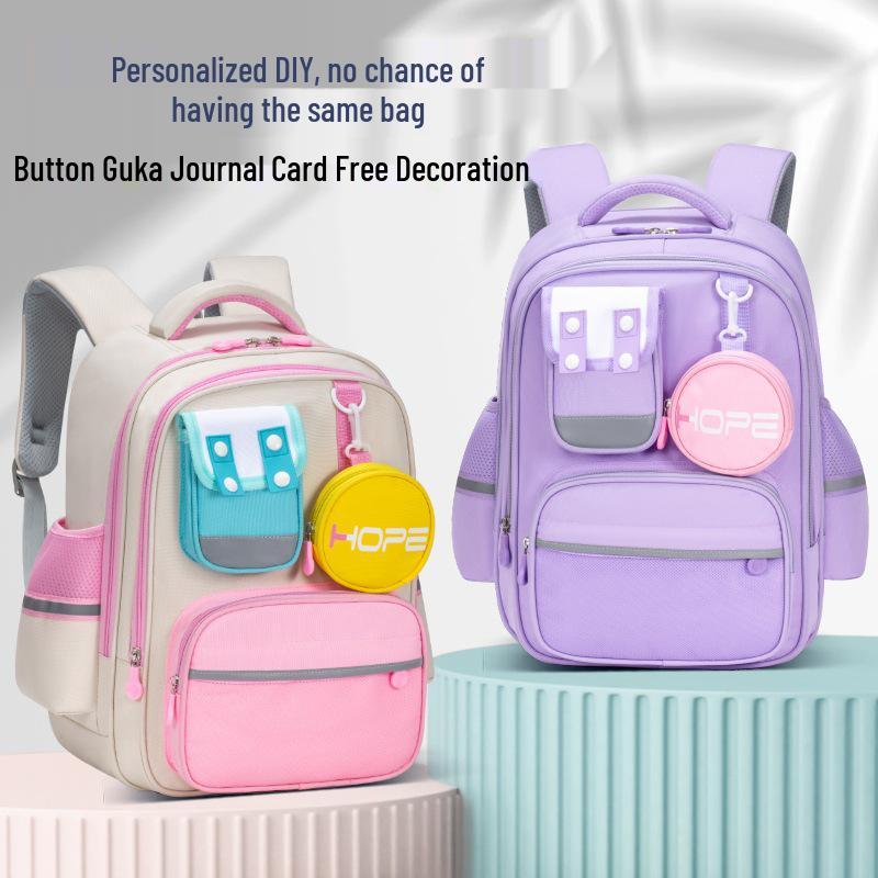 Anti-Fall Lightweight Backpack for Kids - Large Capacity, Grade 1-6