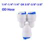 OD 1/4" 3/8" Pipe Slip Lock Quick Connector Water Purify Joint Garden Irrigation Straight Elbow Tee Valve Pipe Coupling Fittings