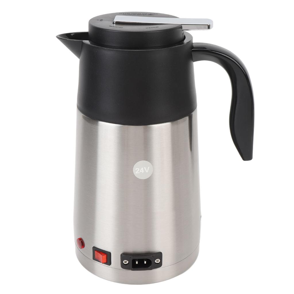 Auto Waterkoker 24V 200W Hoge Vermogen Waterverwarmer 1.3L Roestvrij Staal Draagbare Elektrische Koffie Melk Warmer Waterkoker voor