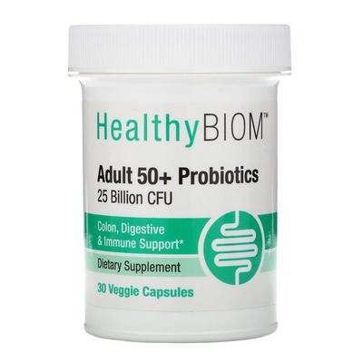 HealthyBiome Adult 50 Προβιοτικά CFU 30 Φυτικές Κάψουλες, 30 Δισκία, 1 Τεμάχιο