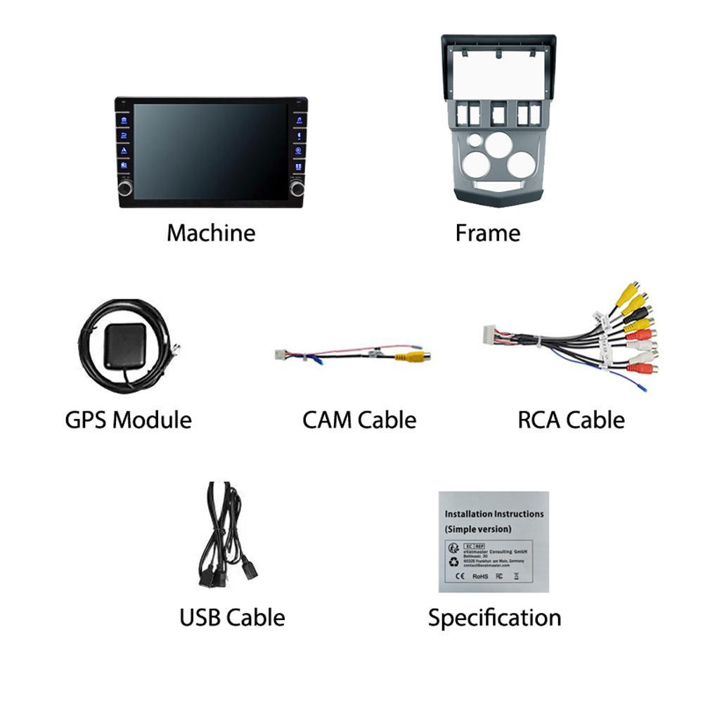 Android Für Renault Logan I 2004-2009 Mit Knopf Knopf Auto CarPlay Radio Video Multimedia GPS Player 2 + 32GB