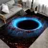 Cosmic Black Hole Design Area Rug Carpet Non-Slip Waterproof Rug for Living Room Bedroom Kitchen Outdoor Decor Carpet