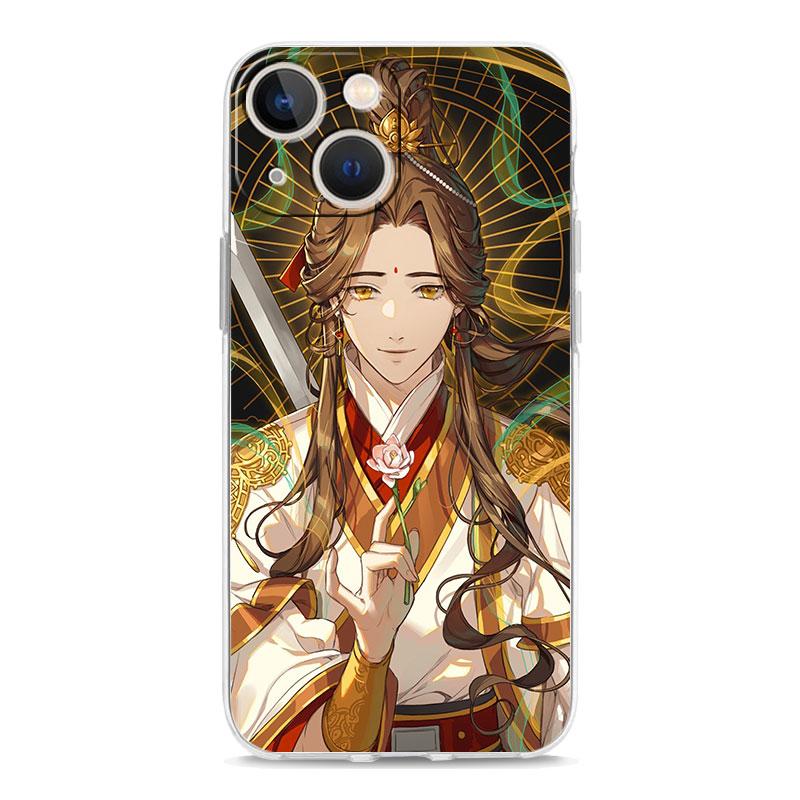 TGCF Heaven Official's Blessing Luxuriöse transparente Telefonhülle für iPhone 14 13 12 11 Pro Max XS X XR SE 7 8 Plus TPU Clear Cover