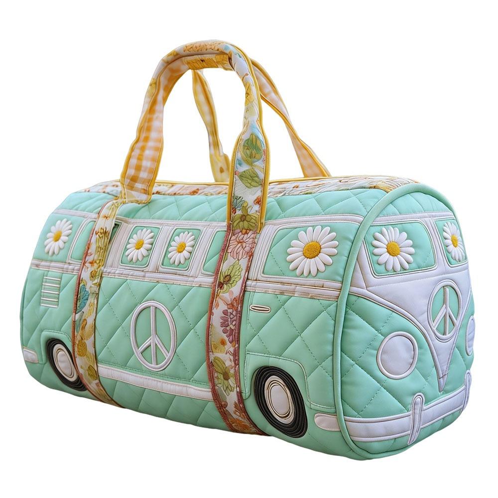 Adjustable Strap Quilted Duffle Bag 3D Quilting Craft Tote Bags Travel Duffel Bag Large Capacity Short-distance Handbag