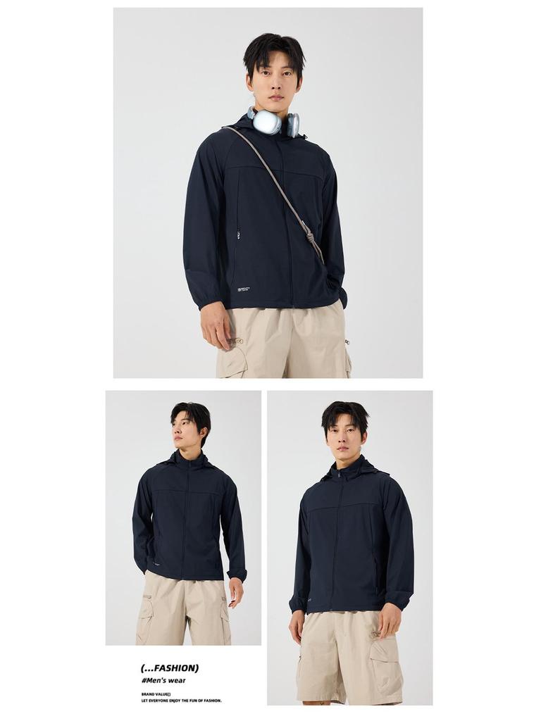 Unisex UV Protection Ice Silk Jacket: Lightweight, Breathable, Customizable Logo for Summer Outdoor Wear