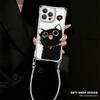 Love Cat Is Suitable for Apple 11promax Mobile Phone Case Iphone11 Four-corner Lanyard 11 with Bracket 11 Cute
