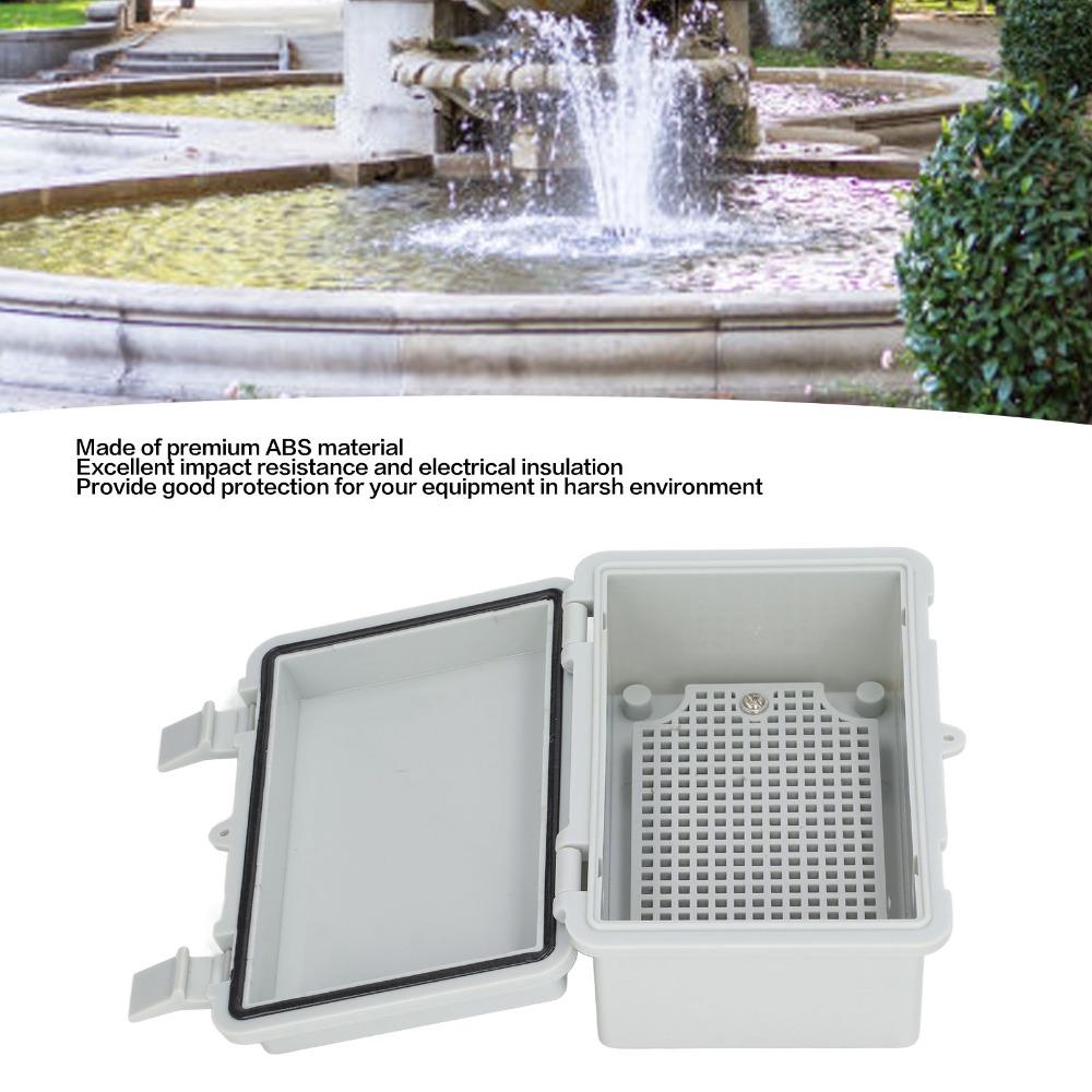 Grey Junction Box Plastic Clip Electrical Enclosure Durable Project Box Outdoor