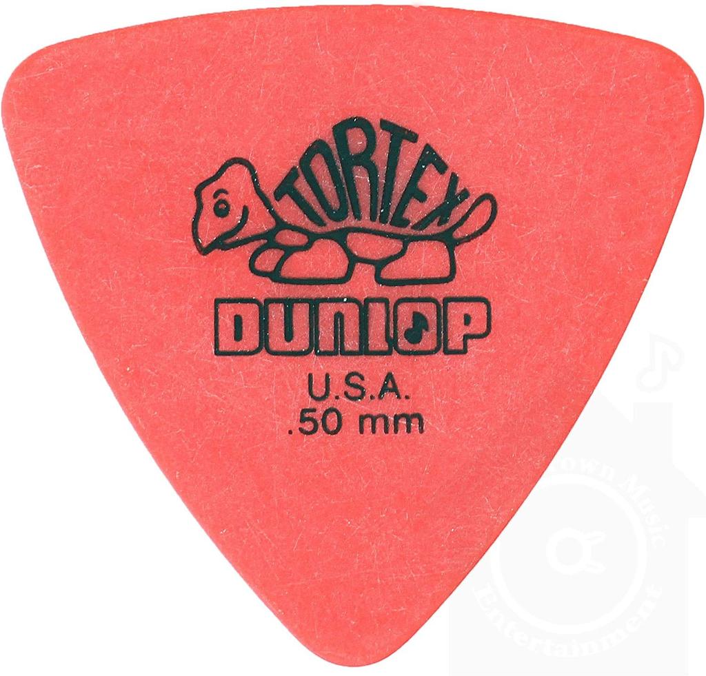 Jim Dunlop Tortex Triangle Picks (36-Pack) & Musent Custom Players Pick (+1 Pick)  431B.50-RED-36P