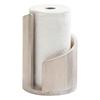 Large Capacity Wooden Paper Towel Holder Freestanding Base Ornament Storage Paper Towel Stand Holder Countertop Design Wooden