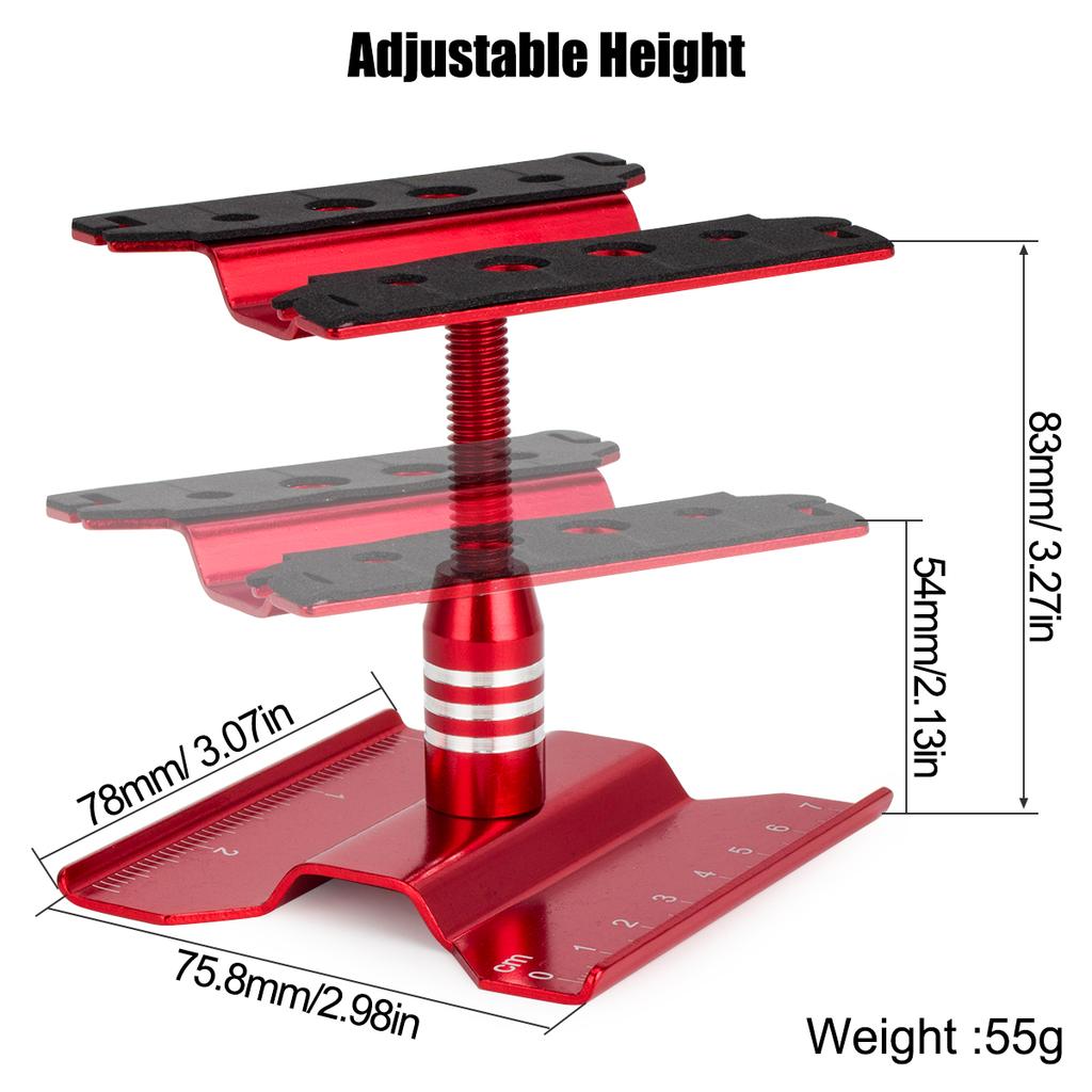Aluminum Rc Car Repair Stand Workstation for Axial Scx24 Fcx24 Traxxas Trx4m 1/16 1/18 1/24 Scale Rc Truck Crawler Buggy