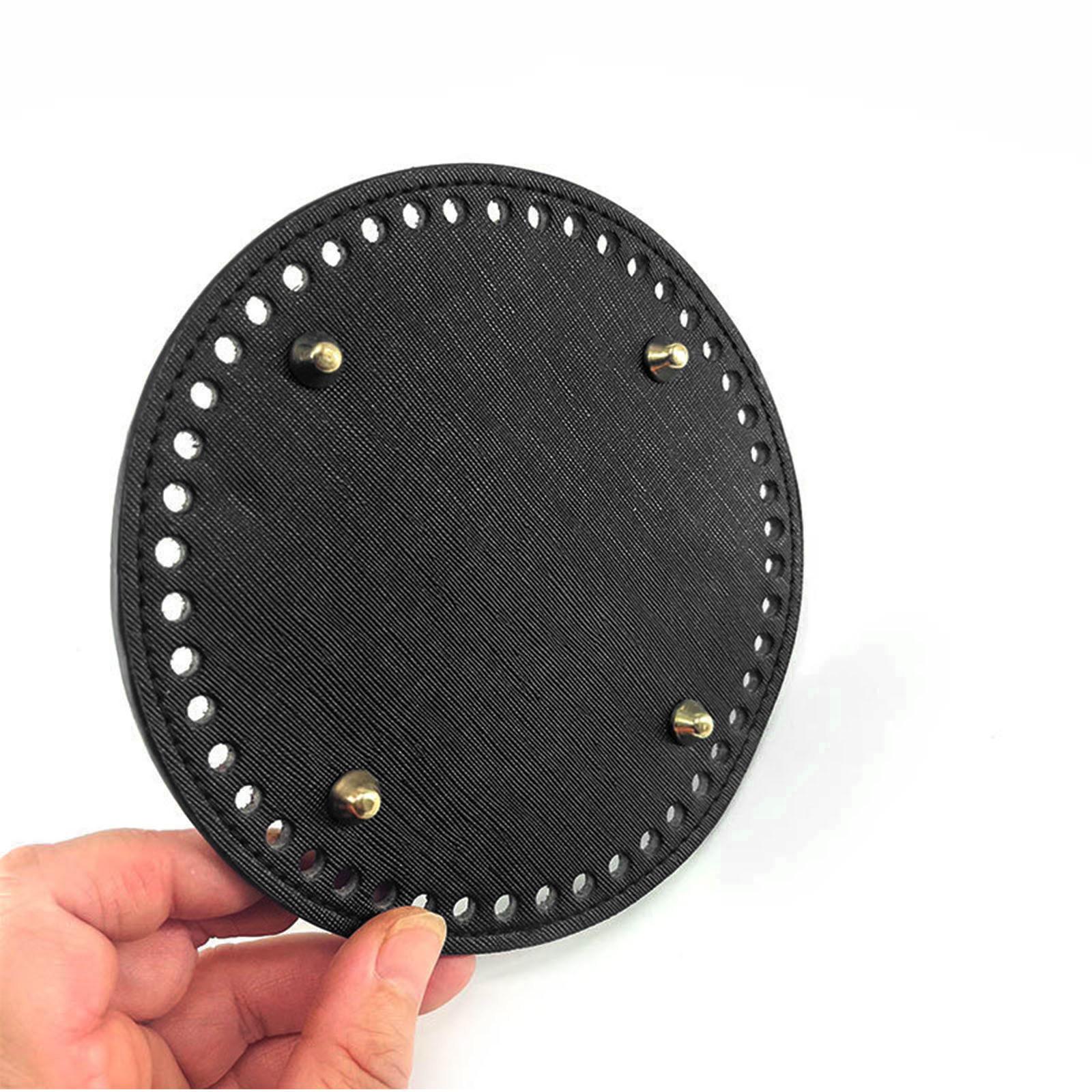 

Кожаные дна для сумок с 48 отверстиями, формирователь дна для круглой сумки, диаметр 15 см/5,91 дюйма, аксессуары для сумок своими руками для вязания сумок коричневый