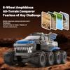 Remote Control Car, 2.4G 8WD Amphibious Waterproof Off Road Vehicle for Kids, 360 degrees  Rotating Pool Lake Outdoor