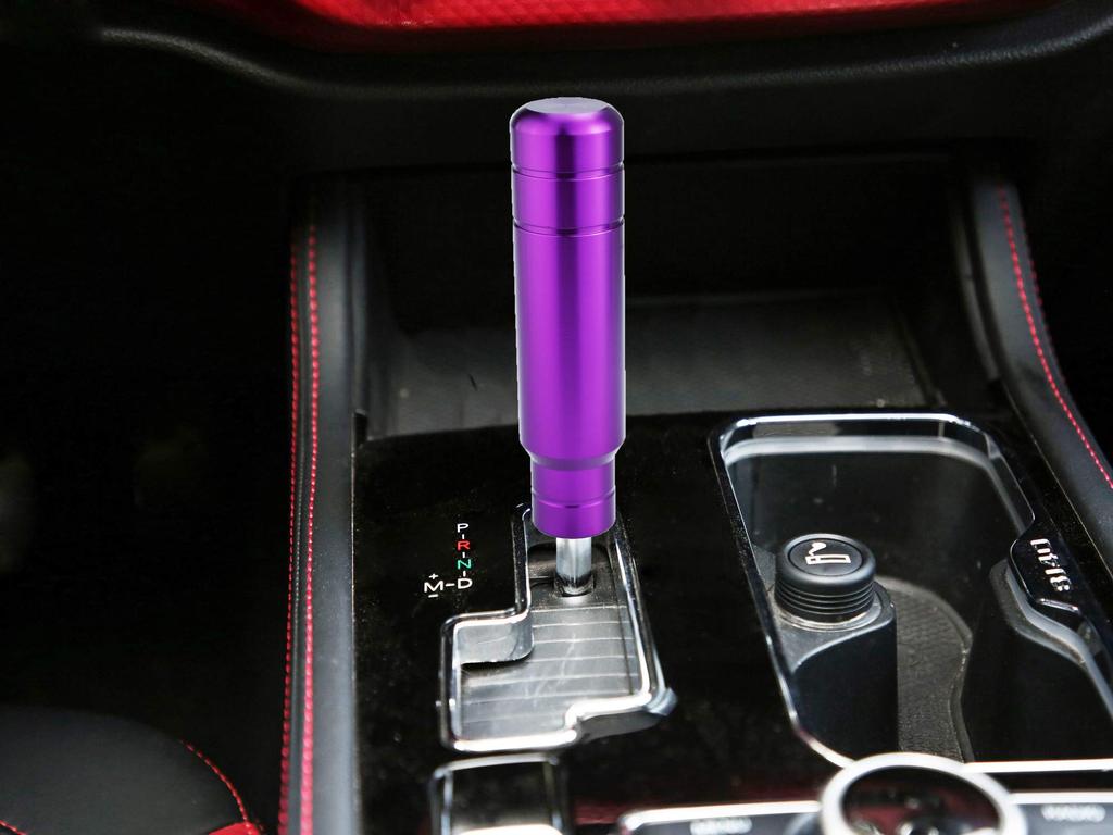 Abfer Aluminum Shift Knob Weighted Car Gear Stick Shift Knob Fits Most Auto Manual Cars, Purple