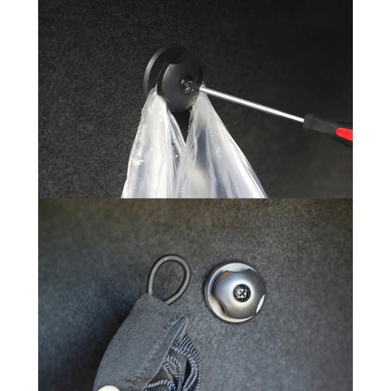 4Pcs/Set Car  Hook Mounting  Points Fixed Car Hook For Car Rear Cargo Trunk Storage Organizer Net