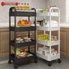 Multifunctional Movable Storage Rack Cart for Kitchen, Bathroom, and Snacks