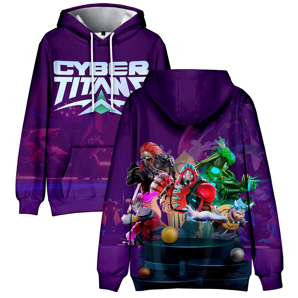 

Unisex Cosplay Hoodie Pullover Women Men CyberTitans Game Tie Dye Hooded Sweatshirt Costume