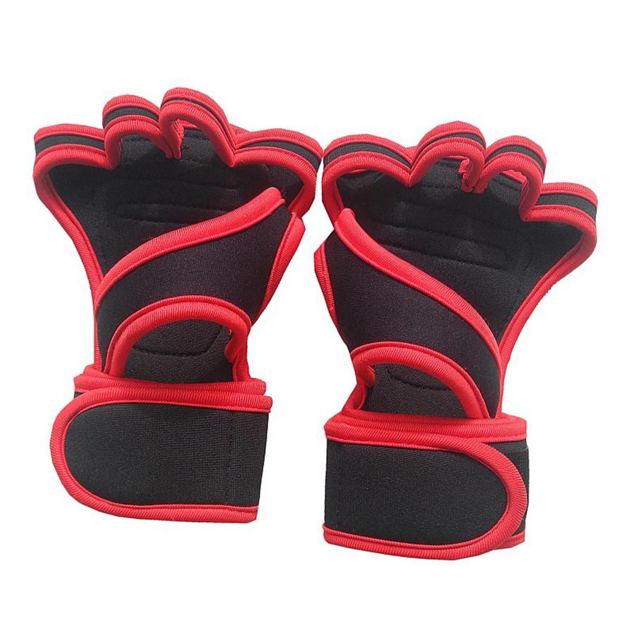 Sports Weight Lifting Workout Gloves Equipped With Built-In Wrist Wraps Full Palm Protectiongrip Great Ideal For Gym Pull Ups Cross Fitness